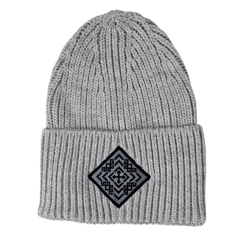 Adīta cepure ROMBIŅŠ ar platu malu